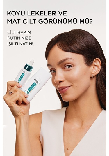 L'Oréal Paris Bright Reveal Koyu Leke Karşıtı Renkli Fluid Günlük Yüz Güneş Kremi SPF50+ Light 50 ML