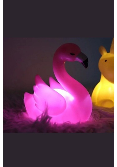 Büro Ev Ofis Hediyesi İçin Flomingo Dizayn Led Işıklı Masaüstü Gece Lambası Diğer