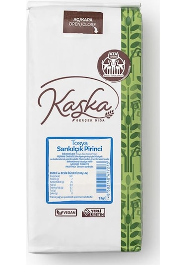 Kaşka Tosya Sarıkılçık Pirinci 5 KG 53 - 1