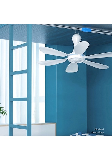 Cbtx USB Rüzgar Enerjili Altı Kanatlı Mini Tavan Vantilatörü