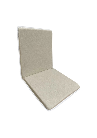 Sandalye Minderi Arkalıklı Fermuarlı Süngerli-6 Adet(Krem Kırçıl (532429788)