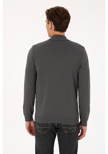 U.s. Polo Assn. Erkek Gri Hırka Triko 50315024-vr024 Grı