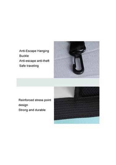 Cbtx Nefes Alabilen Kare Kedi Sırt Çantası Katlanabilir Açık Hava Taşınabilir Evcil Hayvan Çantası Model 4 Gri