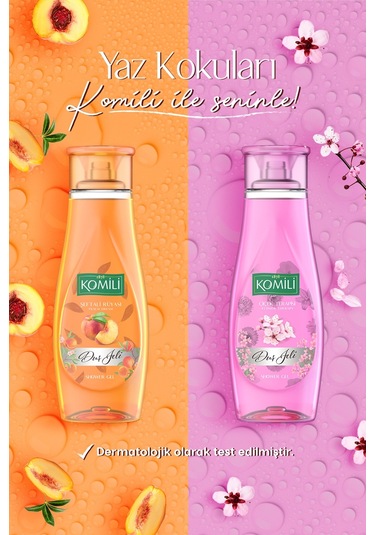 Komili Çiçek Terapisi + Şeftali Rüyası Duş Jeli 4 x 500 ML