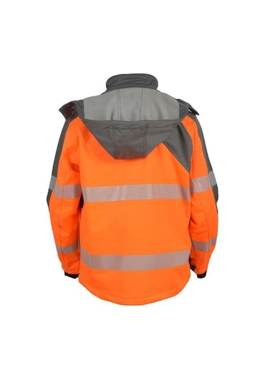 Reflektörlü Softshell Model Teknik Mont Turuncu Sarı