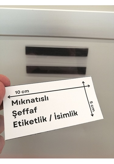10 Ad Pvc Mıknatıslı C Tipi 5x10 Cm Depo Ürün Etiketliği Magnet