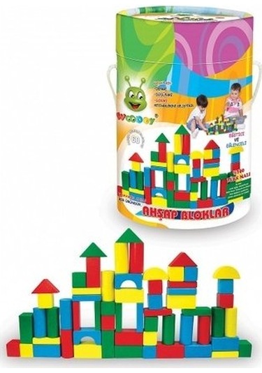 Woodoy 60 Parça Kovalı Bloklar