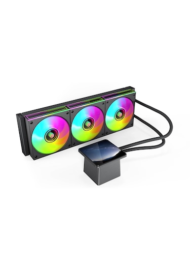 Gametech Vısıon 360mm Argb Fanlı Lcd Ekranlı Sıvı Soğutma Sistemi Siyah