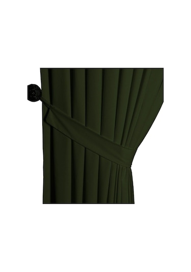 Çimen Yeşili Ada Fon Perde Pilesiz Extraforlu Düz Dikim Büzgü Pile-çimen Yeşili Çimen Yeşili