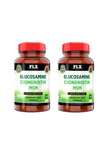 Glucosamine Chondroitin Msm Hyaluronic Acid Zerdeçal 60 Tablet X 2 Kutu