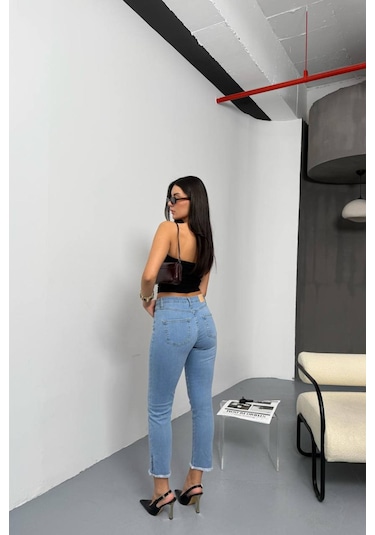 Lacarino 7413 Mia Kadın Jean Pantolon Lıght Blue