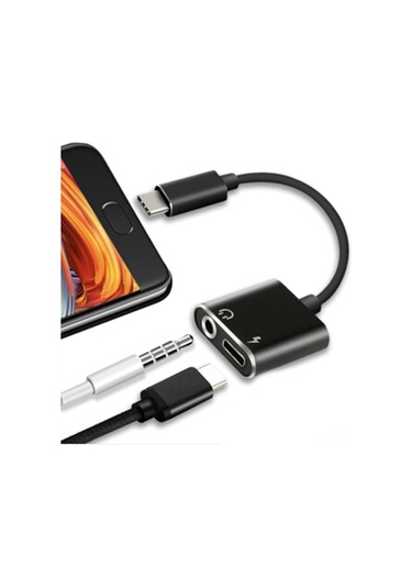 Yunboo Type-c Şarj Ve Kulaklık Adaptörü - Huawei/xiaomi Uyumlu, 3.5mm Jaklı, Hızlı Şarj