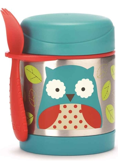 Skip Hop Paslanmaz Çelik Termos 325 ML Baykuş Mavi