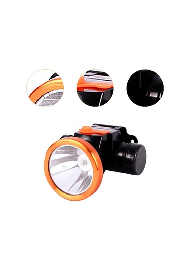 Dolıty Kafa Lambası El Feneri Sağlam Su Geçirmez, Edilebilir, Siyah Turuncu Siyah - Turuncu