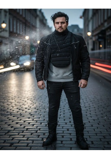 Motosiklet Rüzgar Koruma Göğüs Boyun Soğuk Havalara Karşı Yüksek Koruma