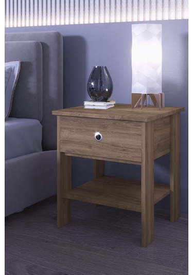 Saray Komidin Şık Yatak Odası Komidin Ceviz