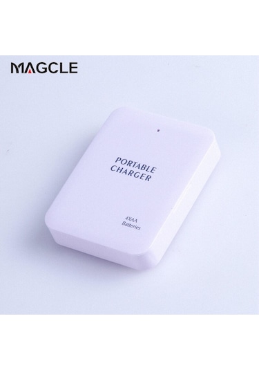 Powerbank 4x Aa Pil Acil Usb Güç Bankası Şarj Cihazı Telefon İçin Taşınabilir Şarj Cihazı + 2a Kablo