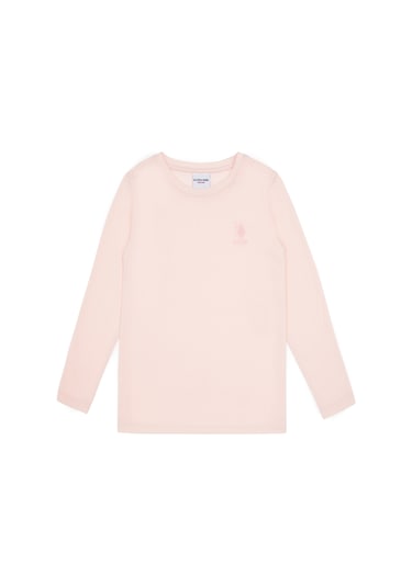 U.S. Polo Assn. Kız Çocuk Açık Pembe Bisiklet Yaka Basic Sweatshirt 50317923-VR078 U.S. Polo Assn. Kız Çocuk Açık Pembe Bisiklet Yaka Basic Sweatshirt 50317923-VR078