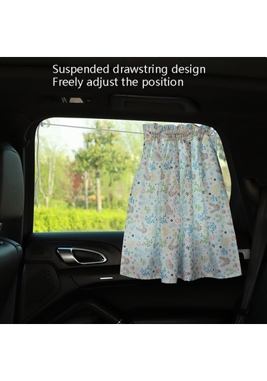 Dancemonkey Araba Perdeleri Pamuk Araba Vantuz Güneşlik Pembe Şeftali Kalp Güneş Koruma Termal Perde