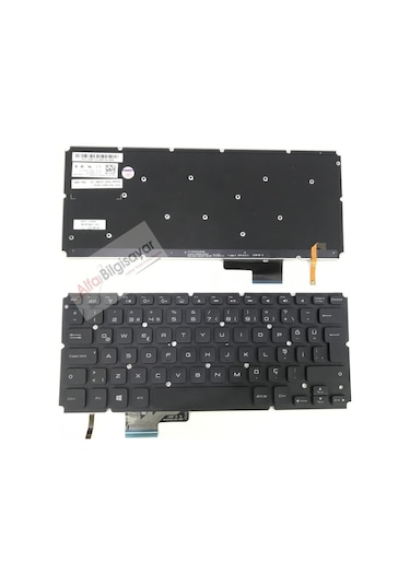 Alfabilgisayar Dell Uyumlu Xps 14-L421X Klavye Tuş Takımı Siyah Tr Işikli