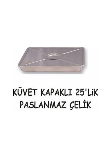 Metal Küvet Kapaklı 25  Lik Çok Renkli