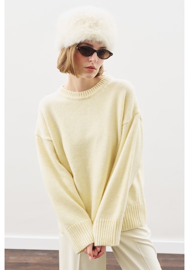 Chunky Oversıze Kazak Sarı Sarı