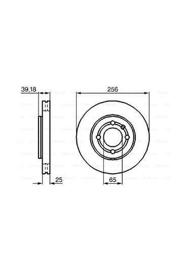 Volkswagen Polo 1.4 1999-2002 Bosch Arka Disk 2 Adet