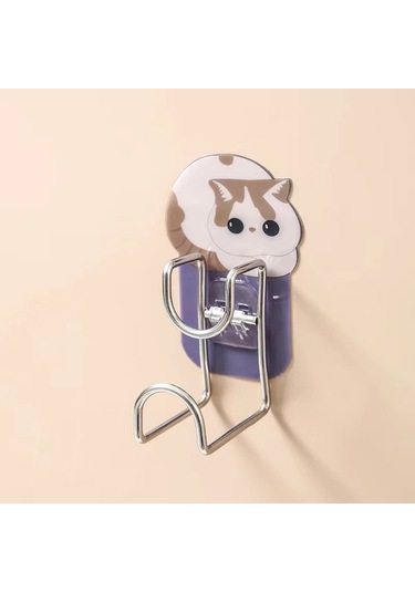 Else Nippon Askılık-4 Adet Güçlü Duvar Askısı Kendinden Yapışkanl Çok Renkli