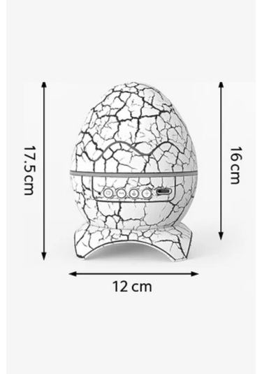 Büro Ev Ofis Hediyesi İçin Bluetoothlu Dinozor Yumurtası Stil Projektörlü Gece Lambası Diğer
