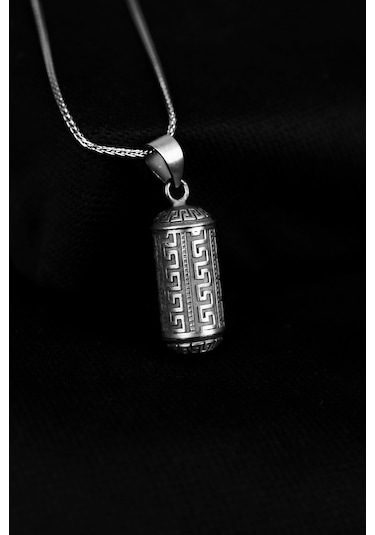 Encili Silver 925 Ayar Gümüş Cevşen Model Kolye