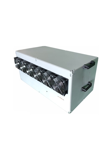 RigBu Kapalı Mining Rig Kasası SK53 Fanlı Gri