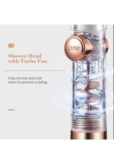Padalink Abs Materyal Yüksek Basınçlı Duş Başlığı - 3 Su Modu, Turbo Fan, Tek Tuşlu Durdurma Ve Kolay Kurulum Diğer