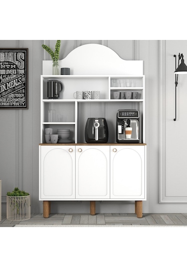 Bohem Kahve Köşesi 120cm - Beyaz Beyaz