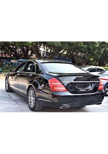 Mercedes S W221 Bagaj Üstü Spoiler Parlak Siyah Spoyler Plastik İthal