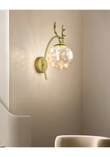 Sld Duvar Tipi Led Aplik, Avize 271587670 Altın Rengi