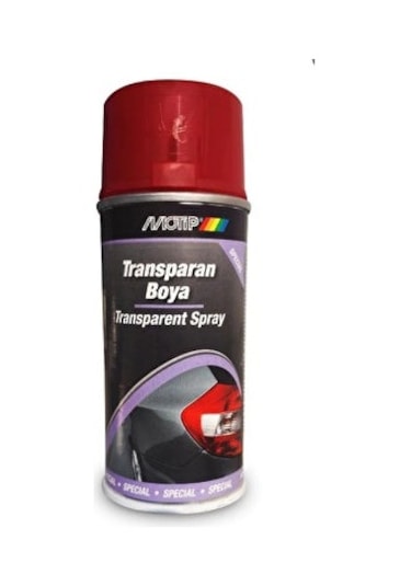 Motip Oto Stop Boyası Tranparan Kırmızı Renk 150 ML