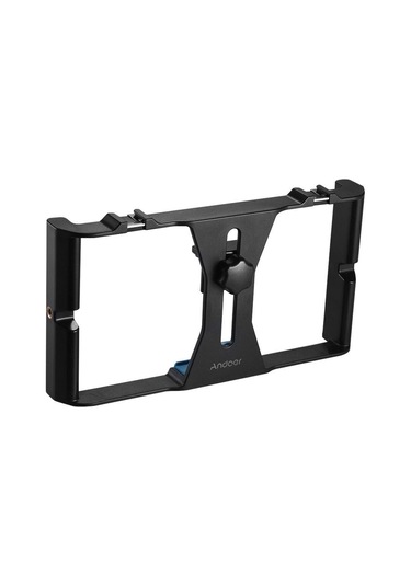 Andoer D5191 Akıllı Telefon İçin Video Rig Eltutucusu Siyah