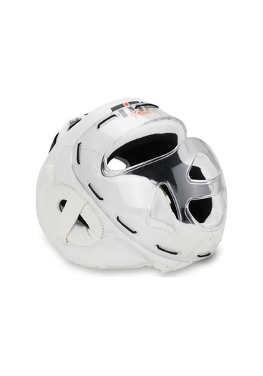 Titan Sport Yüz Korumalı Boks Kaskı , Beyaz Camlı Model Çok Renkli