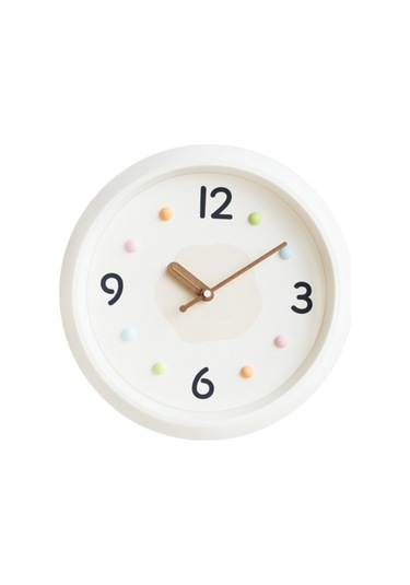 Homyl Modern Duvar Saati Dekoratif Saat Yuvarlak Minimalist Haki