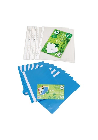 Noki Eco Telli Dosya 50'li + Noki Eco Poşet Dosya 100 'lü