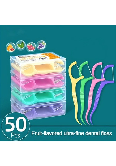 Willowhaven 50lı Paket Nane Aromalı Diş İpi Ve Kürdan Seti, Taşınabilir Kutu, Alkol İçermez, Aile Kullanımı