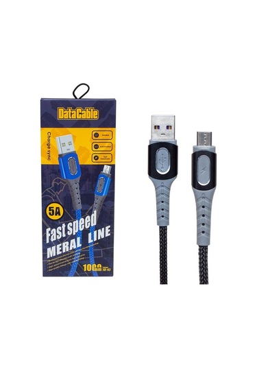 Powermaster Pm-3780 Örgülü 5 Amper Micro Usb Hızlı Şarj Data Kablosu