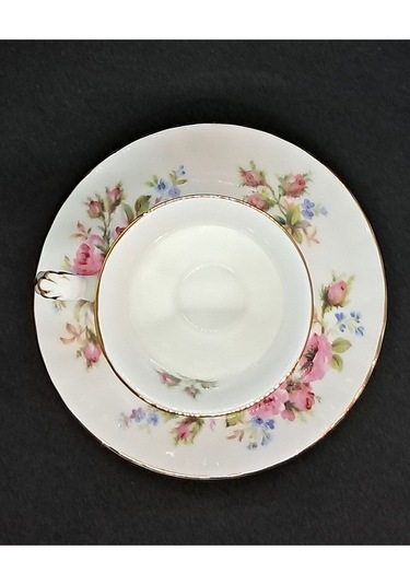 Moss Rose Vintage Türk Kahve Boyu Kahve Fincanı 2 Parça 90ml Pembe