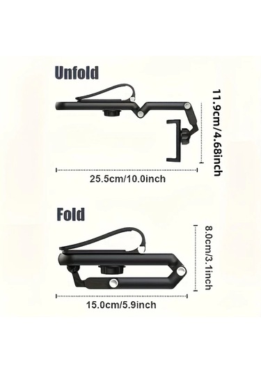 Primepickings Siyah 1080 Derece Dönebilen Güneşlik Smartphone Tutucu Abs Malzeme Su Geçirmez Oto Aksesuarı