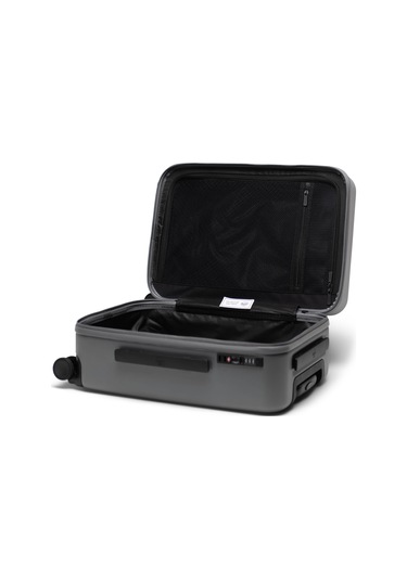 Herschel Heritage Hardshell Darbeye Dayanıklı Tekerlekli Kabin Boy Valiz 43 L Koyu Gri