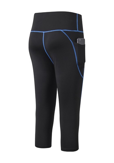 Reedark Yüksek Bel Cep Detaylı Hızlı Kuruyan Kadın Yoga Taytı - Esnek Ve Konforlu Mavi