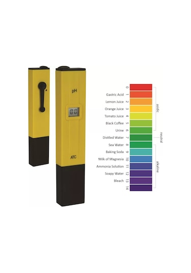 PH Metre Su Sıvı Akvaryum PH Ölçer + 2 Adet Kalibrasyon Çözelti