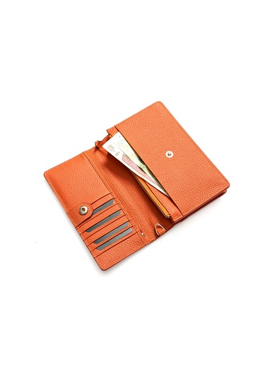 Orange Cüzdan & Kartlık Kadın Diğer 2812 Roncato Flother Skın Wallet Telephone Card Holder Turuncu