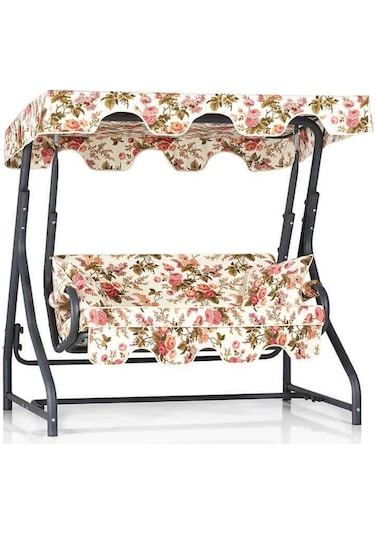 Erinöz Morus 2 Kişilik Bahçe Balkon Teras Salıncağı - İngiliz Gülü Antrasit Erinöz Morus 2 Kişilik Bahçe Balkon Teras Salıncağı - İngiliz Gülü Antrasit