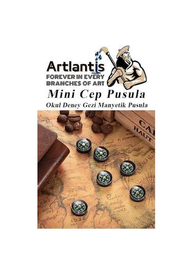 Mini Pusula 1 Adet Küçük Pusula Okul Deney Gezi Cep Pusulası Manyetik Pusula 7x30 Mm Plastik Öğrenci